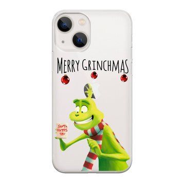 Чохол прозорий Print NEW YEAR для iPhone 15 Plus Merry Grinchmas - ash-mobile.com.ua - фото 1