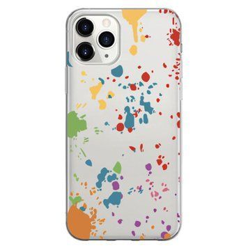 Чохол прозорий Print NEW YEAR для iPhone 11 PRO Paint splashes - ash-mobile.com.ua - фото 1