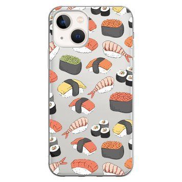 Чохол прозорий Print FOOD для iPhone 14 Sushi - ash-mobile.com.ua - фото 1