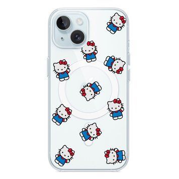 Чохол прозорий Print Hello Kitty with MagSafe для iPhone 14 Plus Whole Blue - ash-mobile.com.ua - фото 1