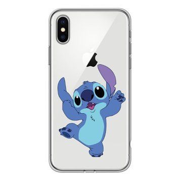 Чехол прозрачный Print Monster для iPhone XS MAX Blue Happy - ash-mobile.com.ua - фото 1