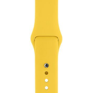 Ремінець Silicone Sport Band для Apple Watch 42mm | 44mm | 45mm | 46mm | 49mm Yellow розмір L - ash-mobile.com.ua - фото 1
