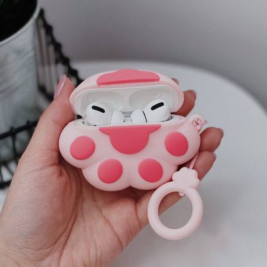 Чохол 3D для AirPods PRO Pink Paw - ash-mobile.com.ua - фото 4