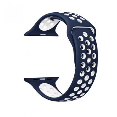 Ремінець Nike Sport Band для Apple Watch 42mm | 44mm | 45mm | 49mm Midnight Blue/White купити