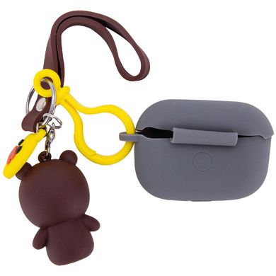 Чохол Cute Charm для AirPods PRO Rabbit/Bear Grey