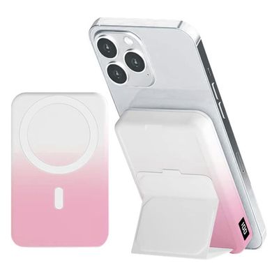 Портативна Батарея JJT-A27-1 Gradient MagSafe 10000mAh White/Pink - ash-mobile.com.ua - фото 2