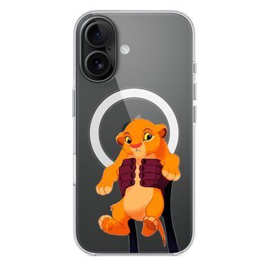 Чехол прозрачный Print Lion King with MagSafe для iPhone 17 Simba King