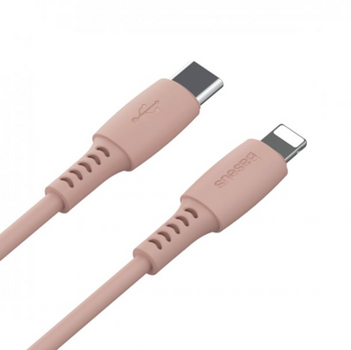 Кабель Baseus Colourful Type-C to Lightning 18W 2.4А (1.2m) Pink Sand купити