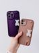 Чохол з тримачем ведмедиком перламутровим для iPhone 14 Plus Coffee