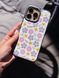 Чехол Cute Flowers with MagSafe для iPhone 15 Milk
