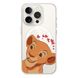 Чехол прозрачный Print Lion King with MagSafe для iPhone 11 PRO MAX Nala Love Red - ash-mobile.com.ua - фото 1