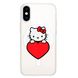 Чехол прозрачный Print Hello Kitty with MagSafe для iPhone XS MAX Love купить