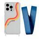 Чохол прозорий з ремінцем Print Mood swings для iPhone X | XS Live in the moment/Blue Cobalt