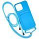 Чехол Colorful Pocket Strap для iPhone 14 PRO Blue - ash-mobile.com.ua - фото 1