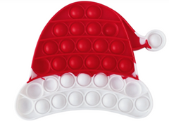 Pop-It игрушка Santa Claus hat (Шапочка Деда Мороза) Red/White купить