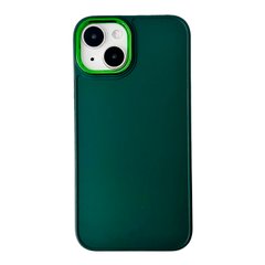 Чехол Matte Colorful Metal Frame для iPhone 14 Plus Green