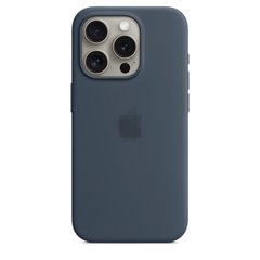 Чехол Silicone Case Full OEM для iPhone 15 PRO MAX Storm Blue