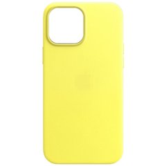 Чехол ECO Leather Case with MagSafe для iPhone 13 Yellow