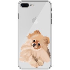Чохол прозорий Print Dogs для iPhone 7 Plus | 8 Plus Dog Spitz Light-Brown купити