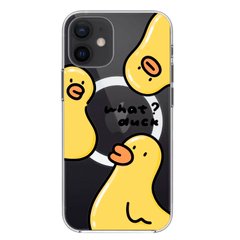 Чехол прозрачный Print Duck with MagSafe для iPhone 12 | 12 PRO Duck What? купить