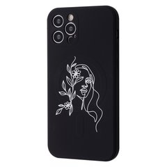 Чехол WAVE Minimal Art Case with MagSafe для iPhone 12 PRO MAX Black/Girl купить