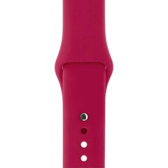 Ремінець Silicone Sport Band для Apple Watch 42mm | 44mm | 45mm | 49mm Rose Red розмір S купити