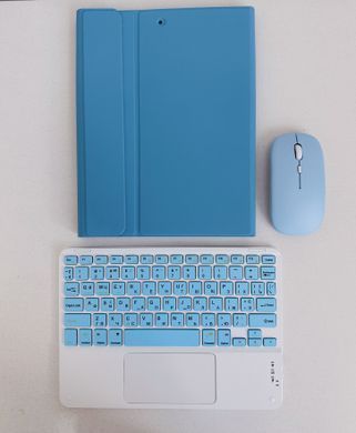 Чехол-клавиатура + мышка для iPad Air 9.7 | Air 2 9.7 | Pro 9.7 | New 9.7 Blue - ash-mobile.com.ua - фото 2