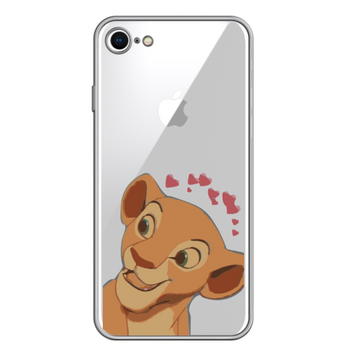 Чохол прозорий Print Lion King для iPhone 7 | 8 | SE 2 | SE 3 Nala Love Red - ash-mobile.com.ua - фото 1