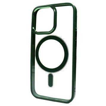 Чохол Crystal Guard with MagSafe для iPhone 15 PRO Dark Green - ash-mobile.com.ua - фото 1