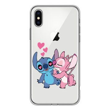 Чехол прозрачный Print Monster для iPhone XS MAX Blue and Angel kiss - ash-mobile.com.ua - фото 1
