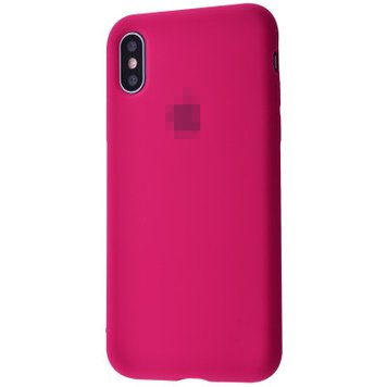 Чохол Silicone Case Full для iPhone XS MAX Rose Red - ash-mobile.com.ua - фото 1