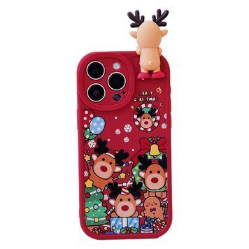 Чохол 3D New Year для iPhone 13 PRO MAX Christmas Deers - ash-mobile.com.ua - фото 1