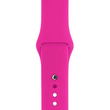 Ремінець Silicone Sport Band для Apple Watch 42mm | 44mm | 45mm | 46mm | 49mm Electric Pink розмір S - ash-mobile.com.ua - фото 1