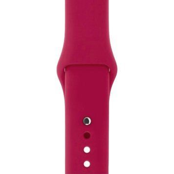 Ремінець Silicone Sport Band для Apple Watch 42mm | 44mm | 45mm | 46mm | 49mm Rose Red розмір S - ash-mobile.com.ua - фото 1