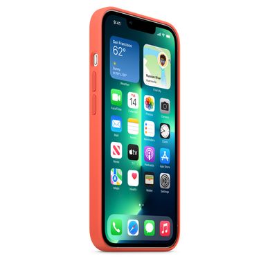 Чохол Silicone Case Full OEM+MagSafe для iPhone 13 PRO MAX Nectarine - ash-mobile.com.ua - фото 7