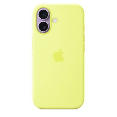 Чохол Silicone Case with MagSafe OEM для iPhone 17 Neon Yellow