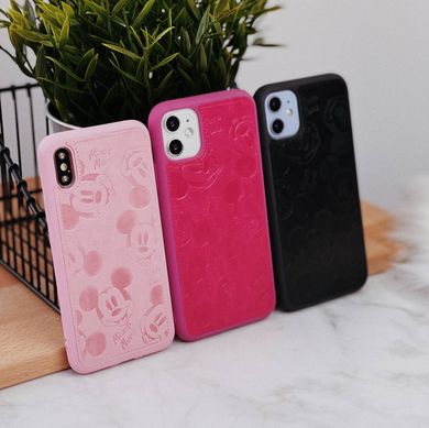Чохол Cartoon heroes Leather Case для iPhone X | XS Light Pink купити