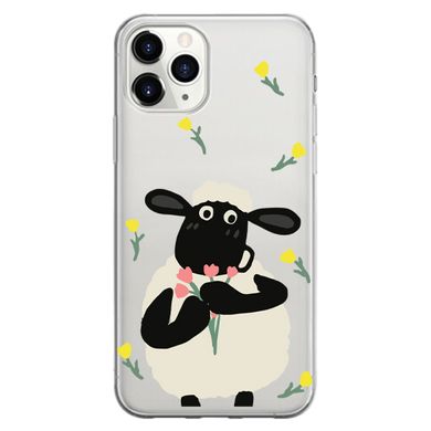 Чехол прозрачный Print Happy Nice для iPhone 11 PRO Sheep - ash-mobile.com.ua - фото 1