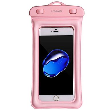 Чехол водонепроницаемый Usams (Дутик) для мобильного телефона до 6.0" Pink (YD007)