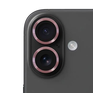 Защитное стекло Metal Classic на камеру для iPhone 16 | 16 Plus Rose Gold - ash-mobile.com.ua - фото 5