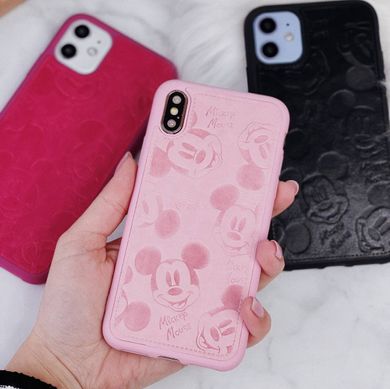 Чохол Cartoon heroes Leather Case для iPhone X | XS Rose Pink купити