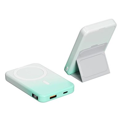 Портативна Батарея JJT-A27-1 Gradient MagSafe 10000mAh White/Green - ash-mobile.com.ua - фото 1