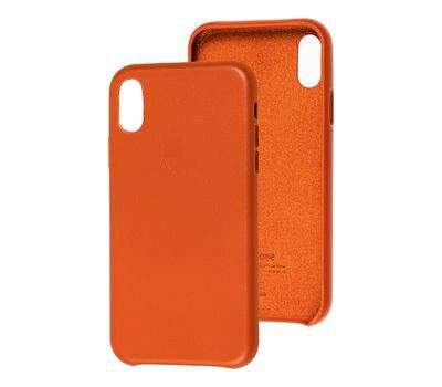 Чохол Leather Case GOOD для iPhone XS MAX Saddle Brown купити