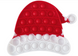 Pop-It іграшка Santa Claus hat (Шапочка Діда Морозу) Red/White