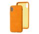 Чехол Leather Crocodile Case для iPhone X | XS Orange