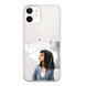 Чохол прозорий Print AUTUMN для iPhone 12 MINI Girl White Umbrella купити