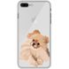 Чехол прозрачный Print Dogs для iPhone 7 Plus | 8 Plus Dog Spitz Light-Brown купить