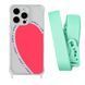 Чехол прозрачный с ремешком Print Mood swings для iPhone X | XS Heart Amor/Avocado