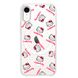 Чехол прозрачный Print Hello Kitty with MagSafe для iPhone XR Head Red купить