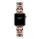 Ремешок Chanel Leather для Apple Watch 42mm | 44mm | 45mm | 49mm Silver/Orange